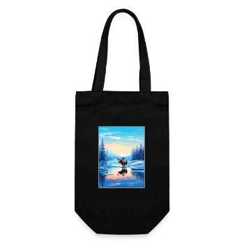 Alaska Vereinigte Staaten Vintage Reiseposter WPA Kunst - Geschenkbeutel für Flaschen - Schwarz - Vorne