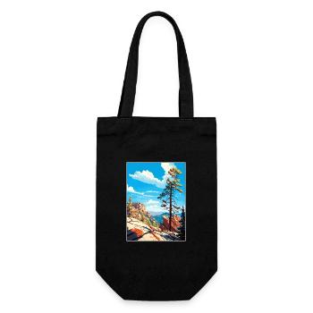Mont Lemmon Arizona Vintage voyage affiche WPA Art - Sac à bouteille - noir - Devant