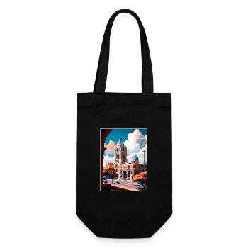 San Antonio Texas Vintage Travel Poster Souvenir - Gift Bag for Bottles - black - Front