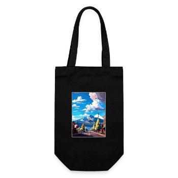 Flagstaff Arizona Vintage Reiseposter Souvenir - Geschenkbeutel für Flaschen - Schwarz - Vorne