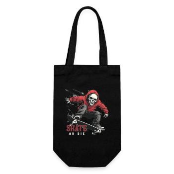 Squelette Crâne Skater Skateboarder Skateboard - Sac à bouteille - noir - Devant