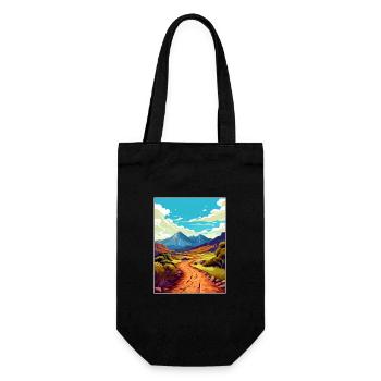 Haleakala Hawaii Vintage Reiseposter Souvenir - Geschenkbeutel für Flaschen - Schwarz - Vorne