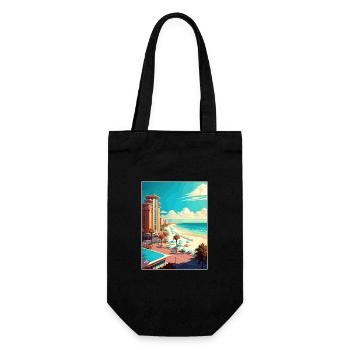 Destin Florida Vintage Voyage Poster WPA Souvenir - Sac à bouteille - noir - Devant