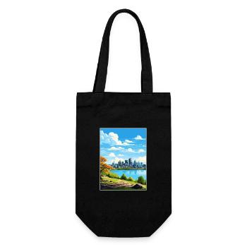 Montreal Kanada Vintage Reiseposter WPA Souvenir - Geschenkbeutel für Flaschen - Schwarz - Vorne