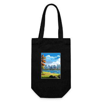 Vancouver Canada Vintage voyage affiche Souvenir - Sac à bouteille - noir - Devant