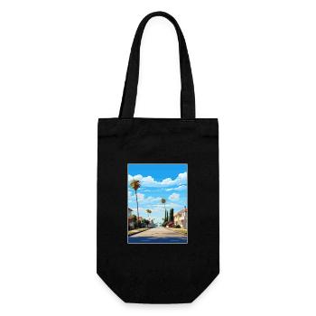 Ventura California Vintage Travel Poster Souvenir - Gift Bag for Bottles - black - Front