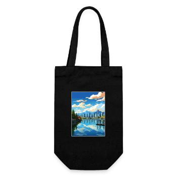 Vancouver Canada Vintage voyage affiche Souvenir - Sac à bouteille - noir - Devant