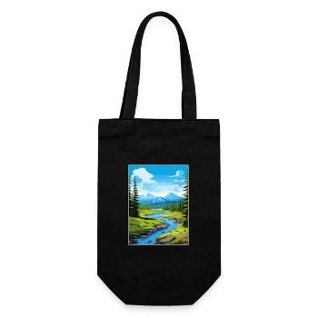 Eagle River Alaska Vintage voyage affiche Souvenir - Sac à bouteille - noir - Devant