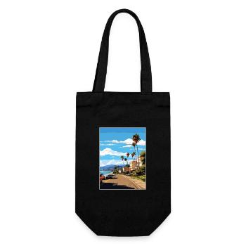 Ventura California Vintage Travel Poster Souvenir - Gift Bag for Bottles - black - Front