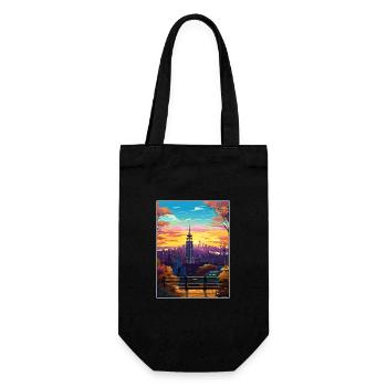 Manhattan New York Vintage voyage affiche Souvenir - Sac à bouteille - noir - Devant
