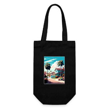 Anaheim California Vintage Travel Poster Souvenir - Gift Bag for Bottles - black - Front