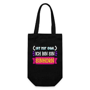Doesn't care about the statement, I don't care - Gift Bag for Bottles - black - Front
