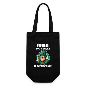 Get Lucky with Our Funny St. Patrick's Day - Gift Bag for Bottles - black - Front