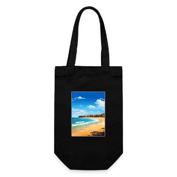 Bondi Beach Australien Vintage Reiseposter WPA - Geschenkbeutel für Flaschen - Schwarz - Vorne
