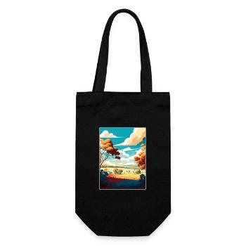 Hunter Valley Australia Vintage Travel Poster WPA - Gift Bag for Bottles - black - Front