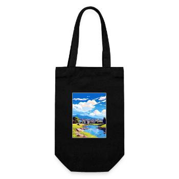 Hamilton Nouvelle-Zélande Nz Vintage Travel Poster WPA - Sac à bouteille - noir - Devant