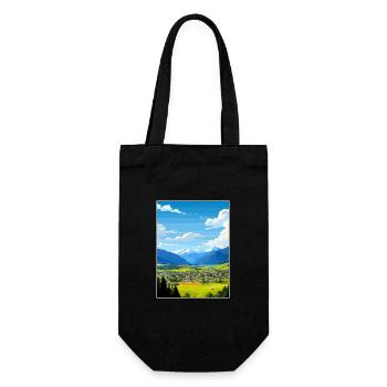 Hamner Springs Neuseeland Vintage Reiseposter - Geschenkbeutel für Flaschen - Schwarz - Vorne