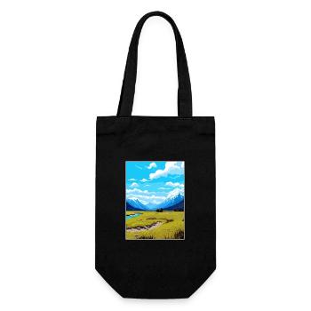 Arthurs Pass Nationalpark Vintage Reiseposter - Geschenkbeutel für Flaschen - Schwarz - Vorne