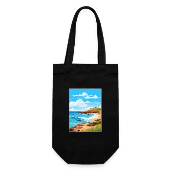 Montague Island Australie Affiche de voyage Vintage - Sac à bouteille - noir - Devant