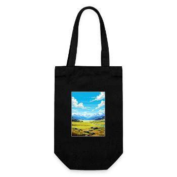 Arthurs Pass National Park Vintage Travel Poster - Gift Bag for Bottles - black - Front