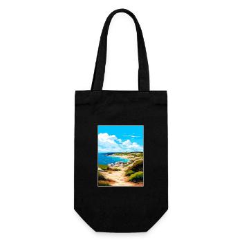 Rottnest Island Australie déco affiche de voyage - Sac à bouteille - noir - Devant