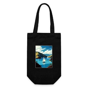 Marlborough Sounds Neuseeland Reiseposter - Geschenkbeutel für Flaschen - Schwarz - Vorne