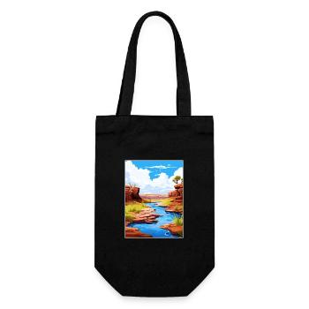 Karijini Nationalpark Australien Reiseposter - Geschenkbeutel für Flaschen - Schwarz - Vorne