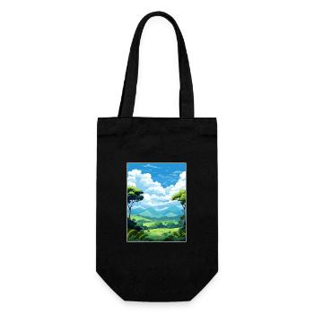 Daintree Rainforest Australia Deco Travel Poster - Gift Bag for Bottles - black - Front