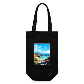 Parc national de Freycinet en Australie affiche de voyage - Sac à bouteille - noir - Devant