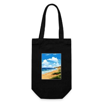 Parc national de Great Sandy, Australie, affiche de voyage - Sac à bouteille - noir - Devant
