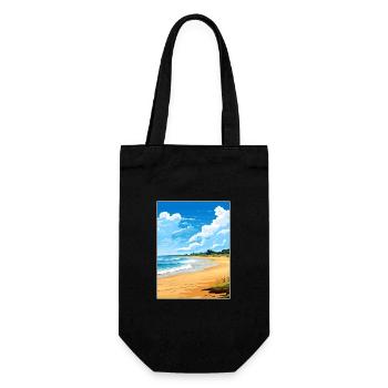 Great Sandy National Park Australia Travel Poster - Gift Bag for Bottles - black - Front