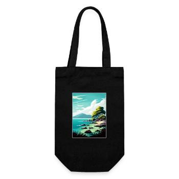 Cairns Australia Vintage Travel Poster Souvenir - Gift Bag for Bottles - black - Front