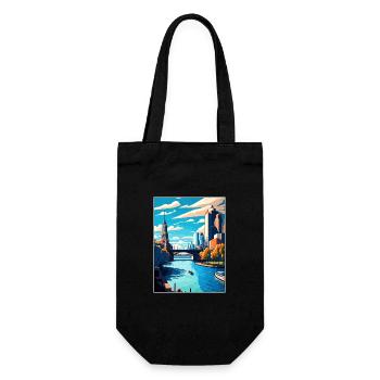 Melbourne Australie Vintage voyage affiche Souvenir - Sac à bouteille - noir - Devant