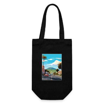 Tauranga Nouvelle-Zélande Vintage voyage affiche WPA Art - Sac à bouteille - noir - Devant