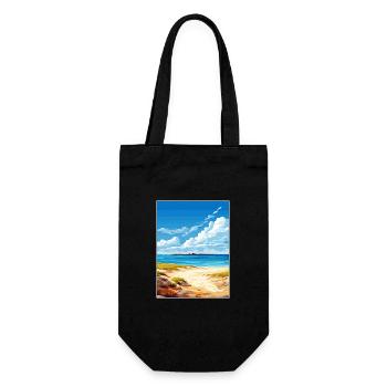 Ningaloo Marine Park Vintage Travel Poster WPA Art - Gift Bag for Bottles - black - Front