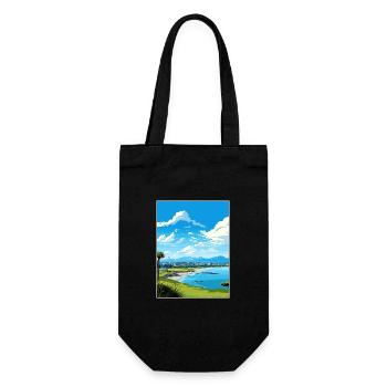 Tauranga Nouvelle-Zélande Vintage voyage affiche WPA Art - Sac à bouteille - noir - Devant