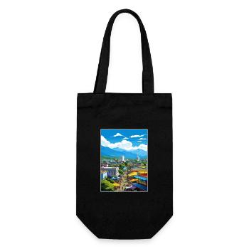 San Jose Costa Rica Vintage Travel Poster Souvenir - Gift Bag for Bottles - black - Front
