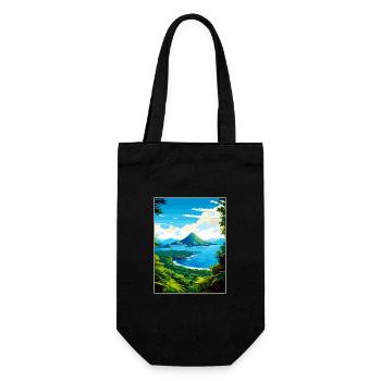 Sainte-Lucie Caraïbes Vintage voyage affiche WPA - Sac à bouteille - noir - Devant