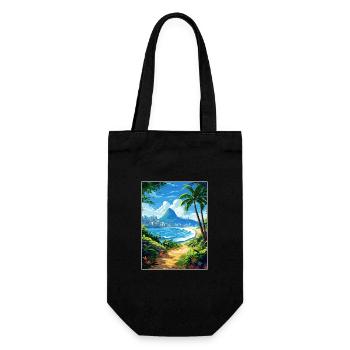 Rio De Janeiro Brasilien Vintage Reiseposter WPA - Geschenkbeutel für Flaschen - Schwarz - Vorne