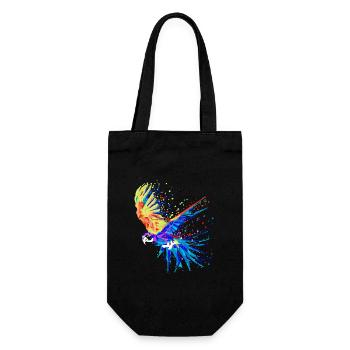 Animal, Bird, Zoo, Parrot, Animal Lover, Pet - Gift Bag for Bottles - black - Front