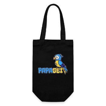 Perroquet disant Animal Amoureux Pet Bird Zoo - Sac à bouteille - noir - Devant