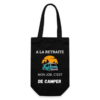Camping Humor Retreat - Gift Bag for Bottles - black - Front