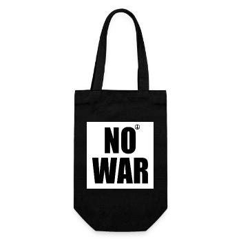 No war - Gift Bag for Bottles - black - Front