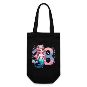18 Years Mermaid Sweet Birthday Gift - Gift Bag for Bottles - black - Front