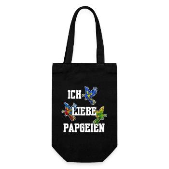 Parrot Bird Lover Animal Birds Statement - Gift Bag for Bottles - black - Front
