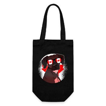 Kanada - Geschenkbeutel für Flaschen - Schwarz - Vorne