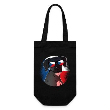 Tschechische Republik - Geschenkbeutel für Flaschen - Schwarz - Vorne