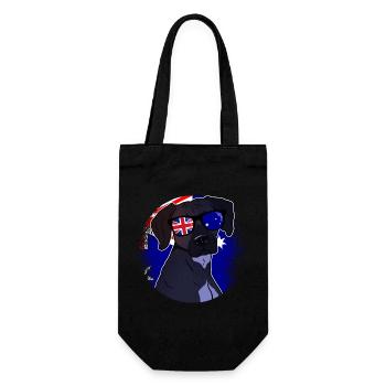 Heard and Mcdonald Islands - Gift Bag for Bottles - black - Front