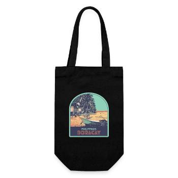 Heaven on Earth: Boracay, Philippines - Gift Bag for Bottles - black - Front