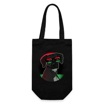 Libyen - Geschenkbeutel für Flaschen - Schwarz - Vorne